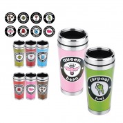 16 Oz Full Color Custom Insert Travel Tumbler
