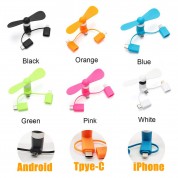 3 in 1 Portable Cell Phone Fan