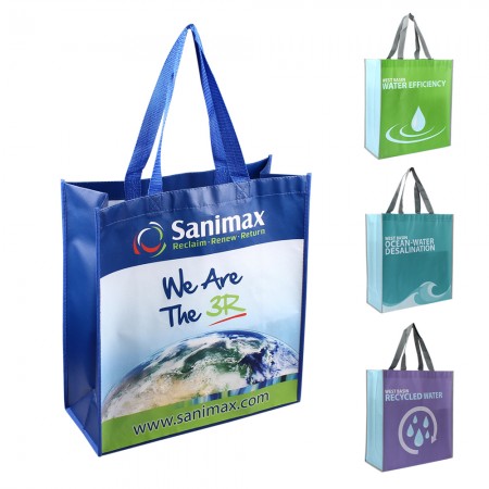 Custom Laminated Non-Woven Poly Pro Tote Bag