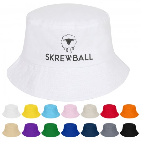 Screen Printed Cotton Bucket Hat