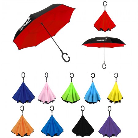 Deluxe Inverted Reverse Umbrella