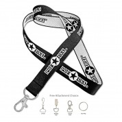 3/4" Custom Woven Polyester Lanyard